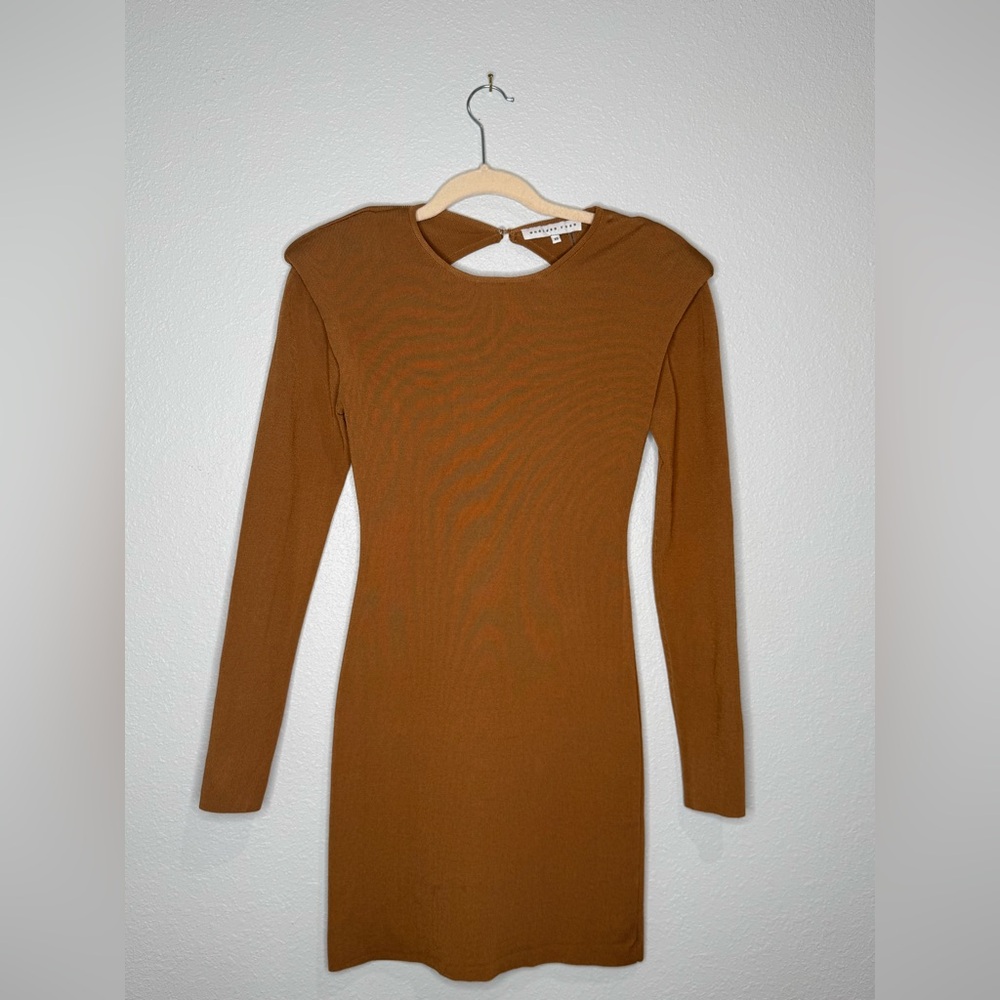 Boutique Fitted Dress with built -in shoulder pads